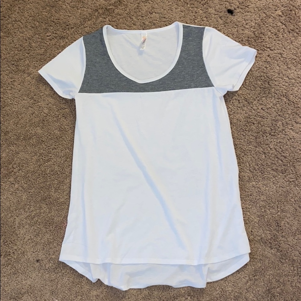 White and grey t shirt